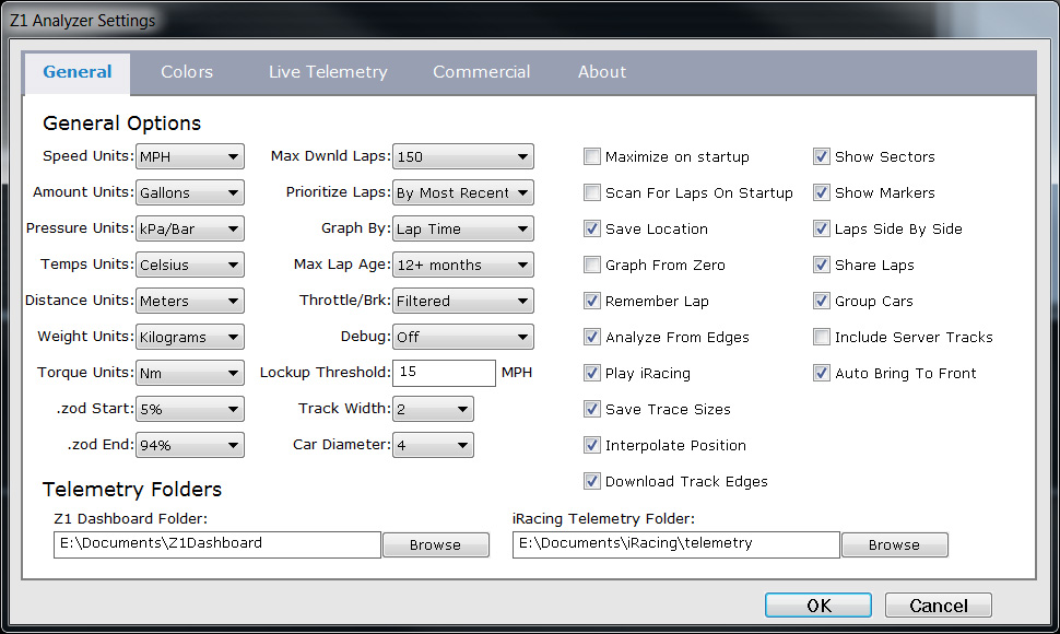General Settings Tab