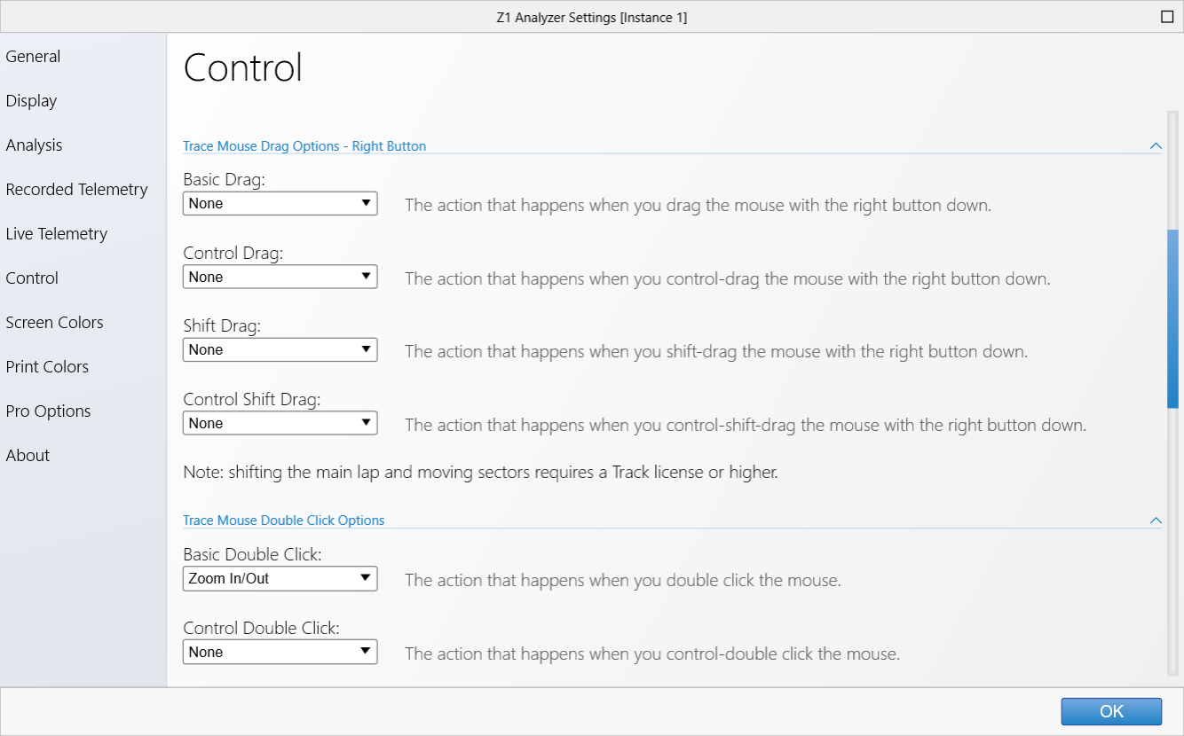 Mouse Control Options