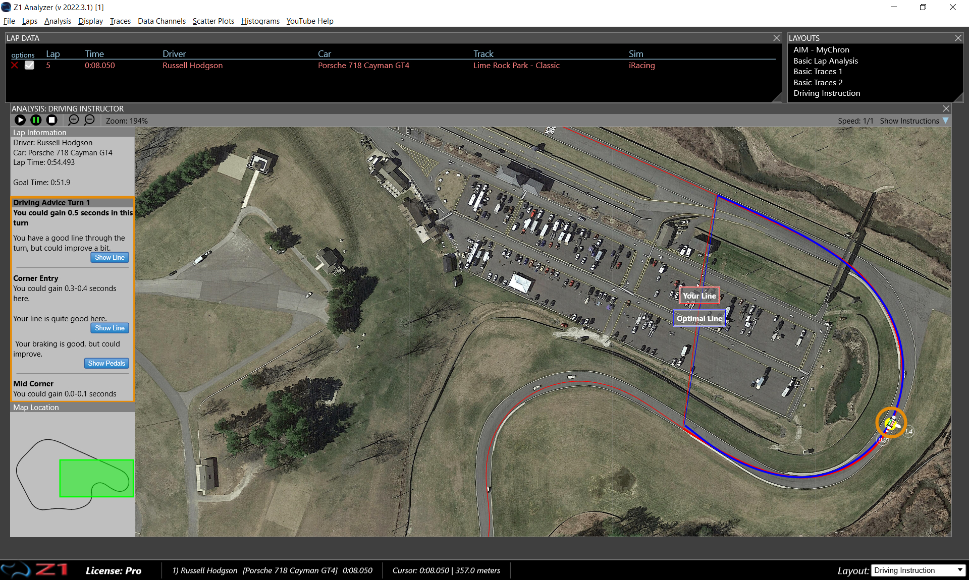 Z1 Analyzer Traces